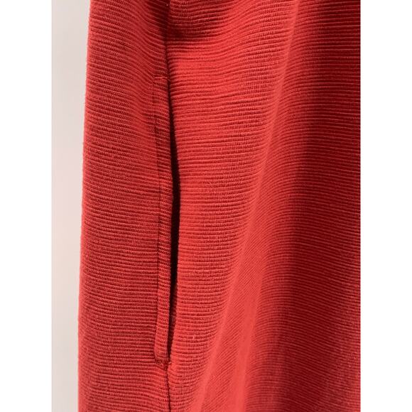 FREAKS STORE Women's Red Textured Sleeveless Halter Tie-Back Jumpsuit SZ M/L - Picture 8 of 12